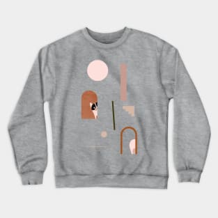 Hide and Seek Frenchie Abstract Crewneck Sweatshirt